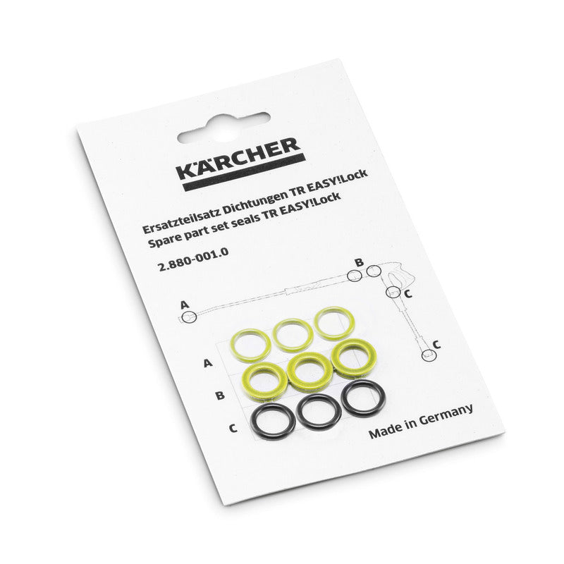 Gasket set with 9x O-rings for TR thread
