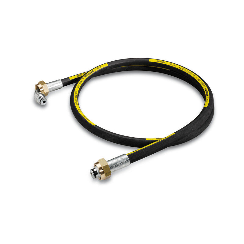 High-pressure hose curved, 1.5 Metre, DN 8, 400 Bar, 2 x M22 x 1.5