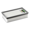 Dry flat pleated filter