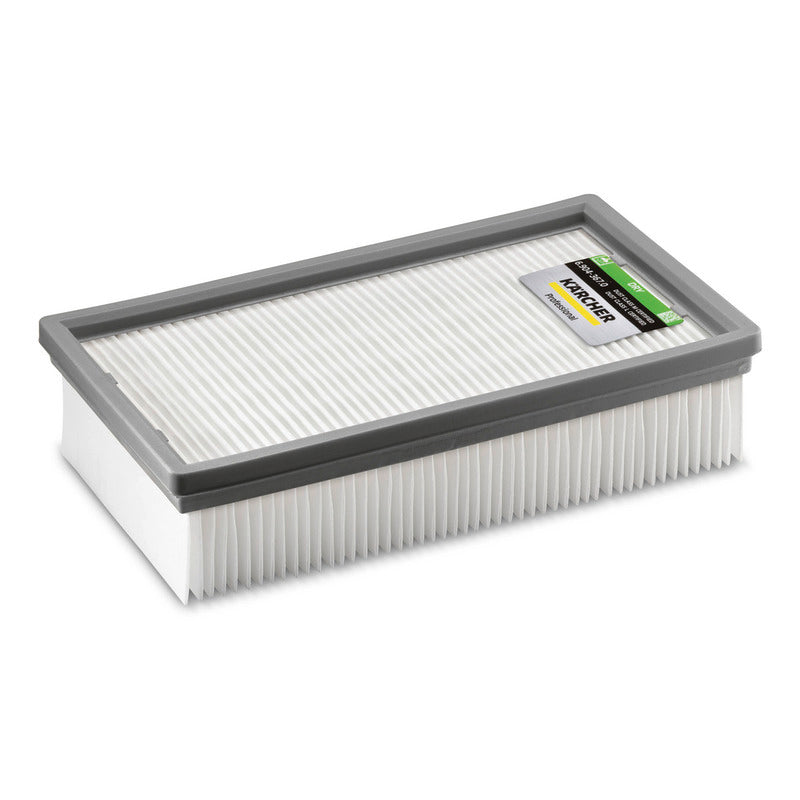 Dry flat pleated filter