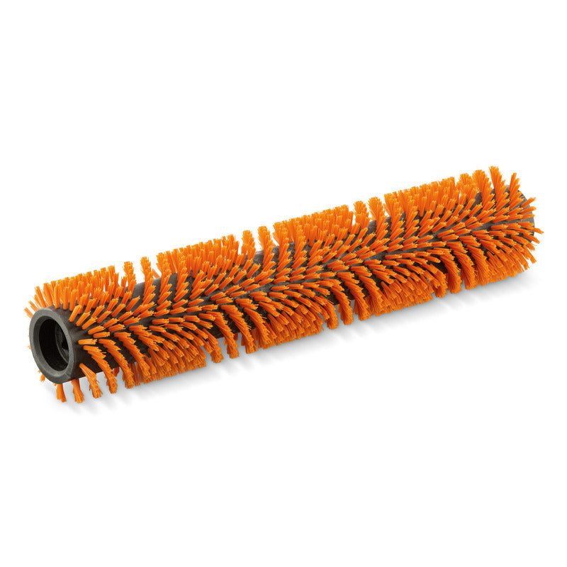 Roller brush, high / low, orange, 532 Millimetre