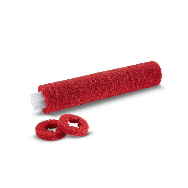 Roller pad on sleeve, medium, red, 862 Millimetre