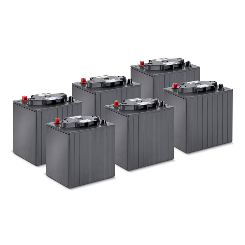 Battery kit Gel 6x 6V/240Ah, 36 Volt, 240 Ampere-hour, maintenance-free