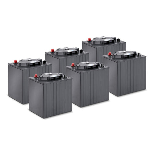 Battery kit Gel 6x 6V/240Ah, 36 Volt, 240 Ampere-hour, maintenance-free