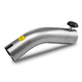 Hand grip curved stainless steel 45°IK D