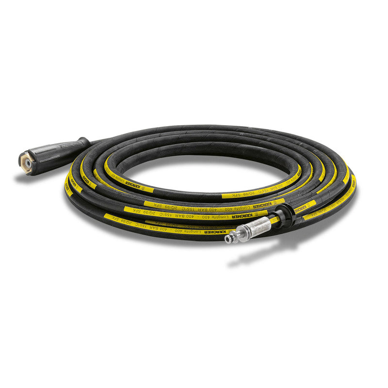 High-pressure hose Longlife, 20 Metre, DN 8, 400 Bar, 1 x M22 x 1.5 / 1 x AVS-hose reel connection