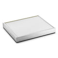 Flat pleated filter white
