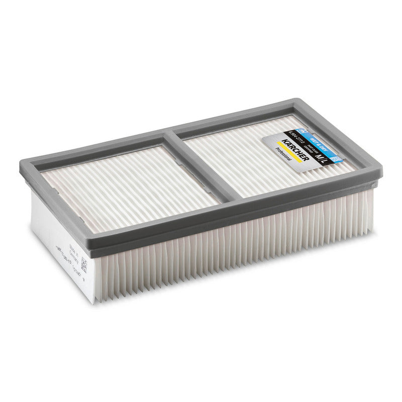 Wet & Dry flat pleated filter, PES fibre material with PTFE coating, suitable for NT 65/2 Tact², NT 75/2 Tact² Me