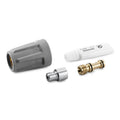 Nozzle insert trapezoidal thread