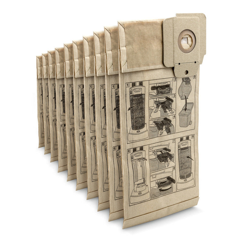 Paper filter bags, 10 Unit, CV 30/1, CV 38/1, CV 38/2, CV 48/2