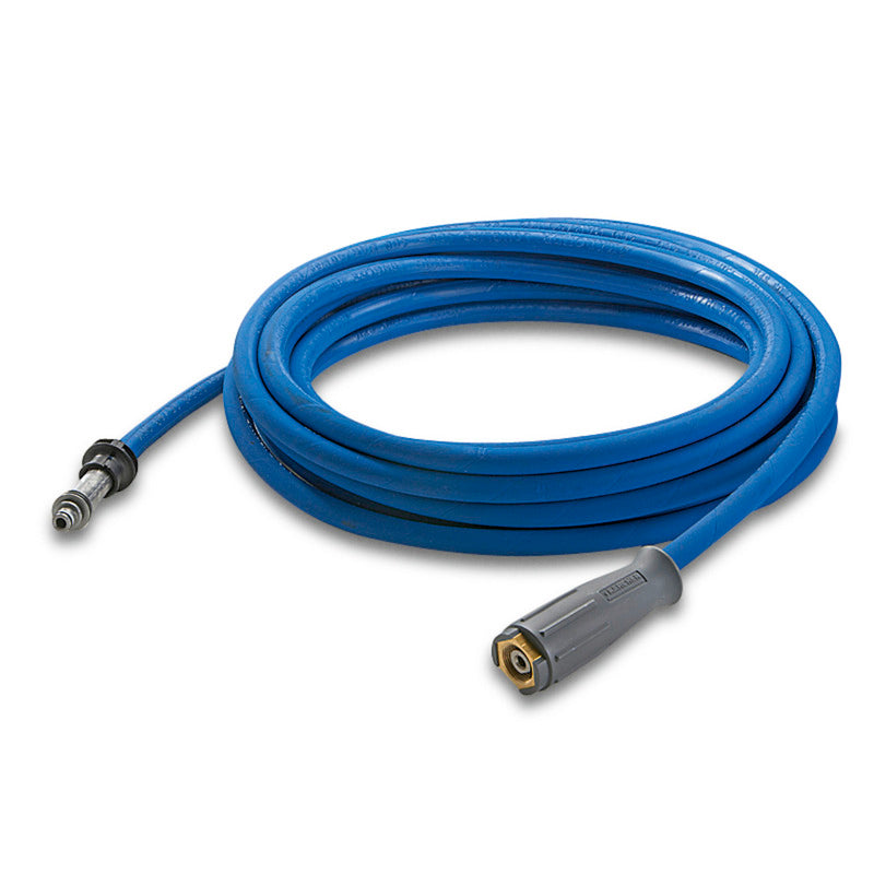 High-pressure hose food grade, 10 Metre, DN 8, 400 Bar, 1 x M22 x 1.5 / 1 x AVS-hose reel connection