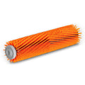 Roller brush, high / low, orange, 450 Millimetre