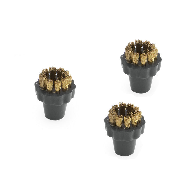 Round brush brass set