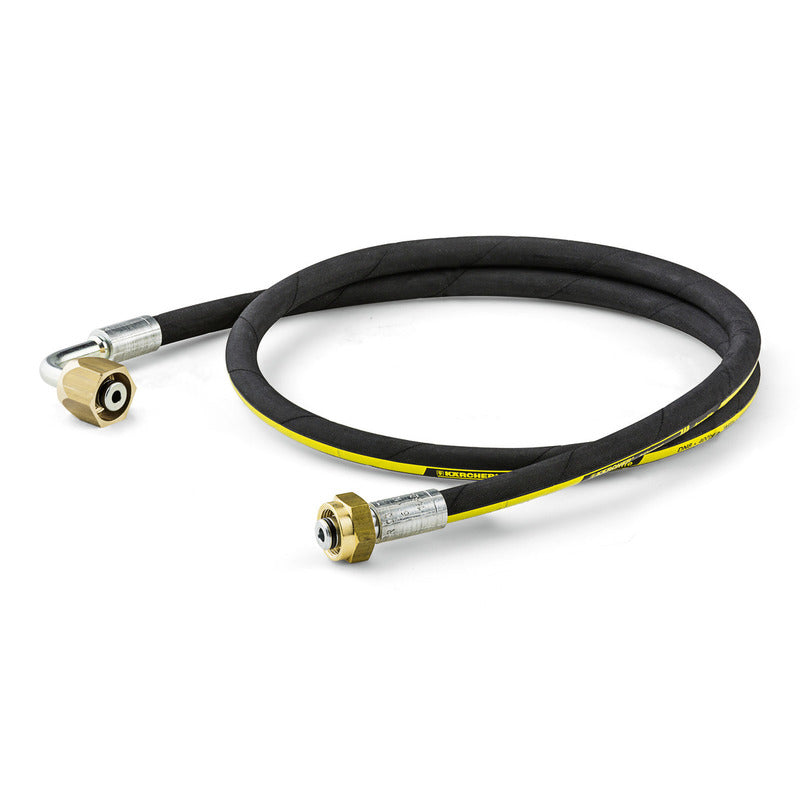 High-pressure hose curved, 1.5 Metre, DN 8, 400 Bar, 1 x EASY!Lock / 1 x M22 x 1.5