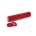 Roller pad on sleeve, medium, red, 400 Millimetre