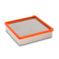 Flat pleated filter