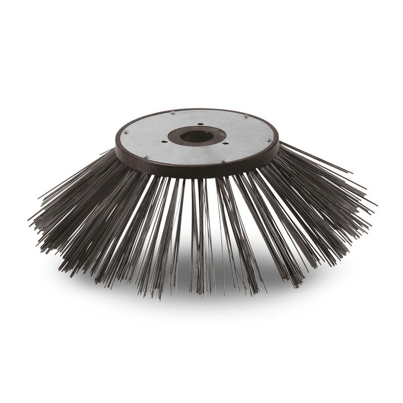Side brush, steel bristles
