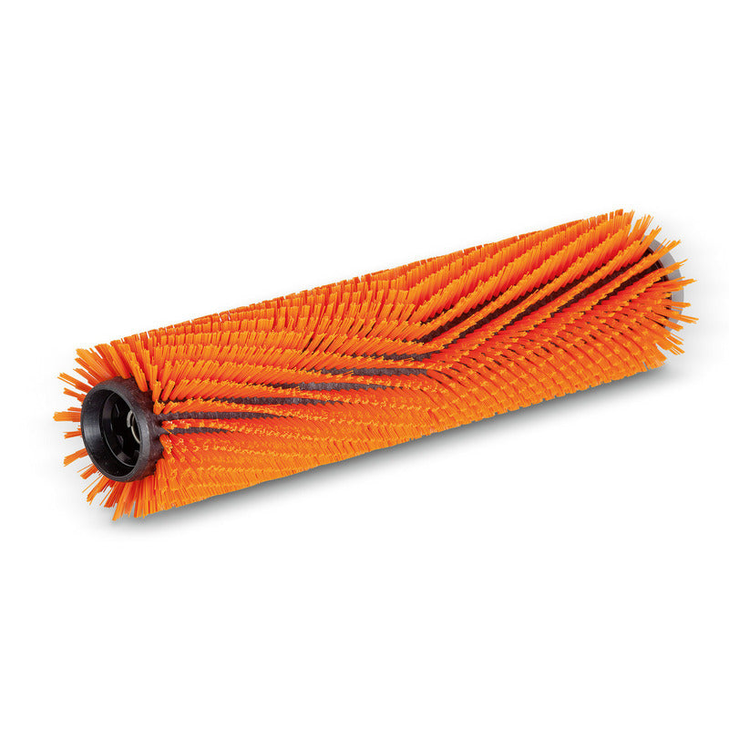 Roller brush, high / low, orange, 350 Millimetre