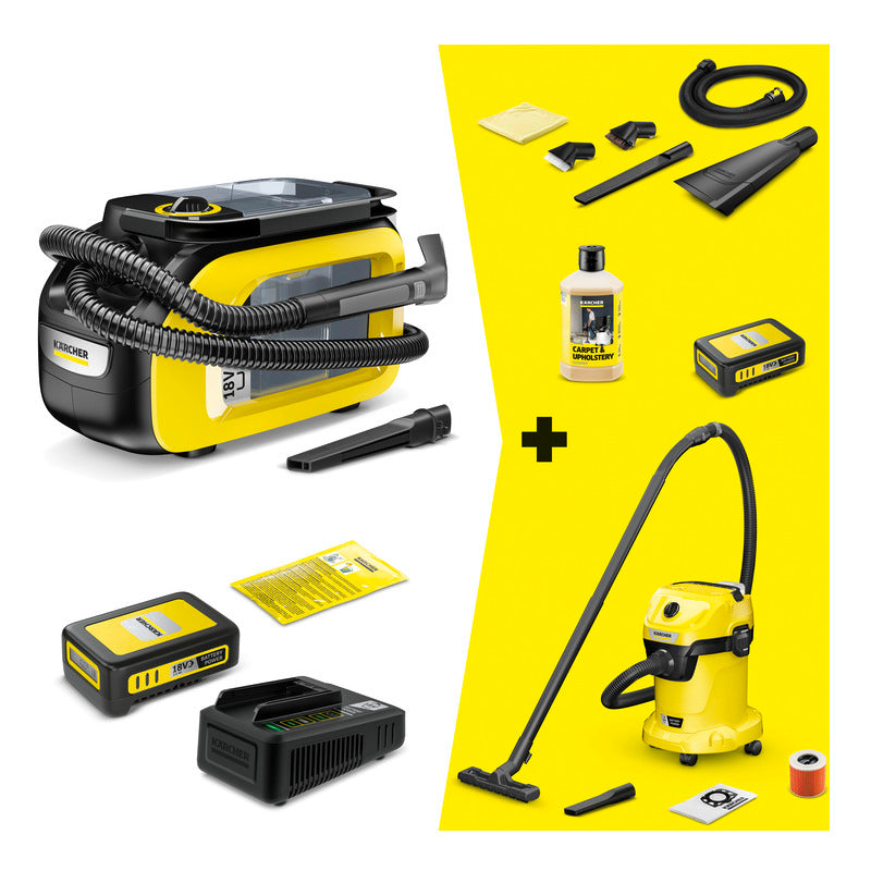 Car Cleaning Kit With Spot Cleaner and Wet Dry Vac