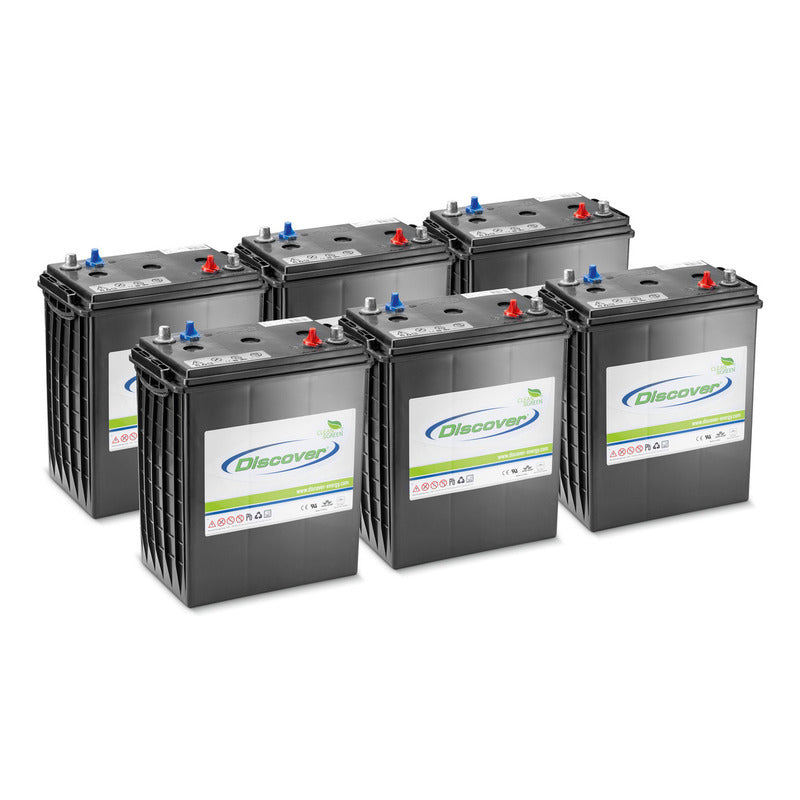 Battery kit AGM 6x 6V/285Ah, 36 Volt, 285 Ampere-hour, Maintenance-free