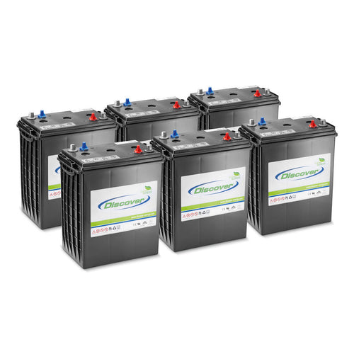 Battery kit AGM 6x 6V/285Ah, 36 Volt, 285 Ampere-hour, Maintenance-free
