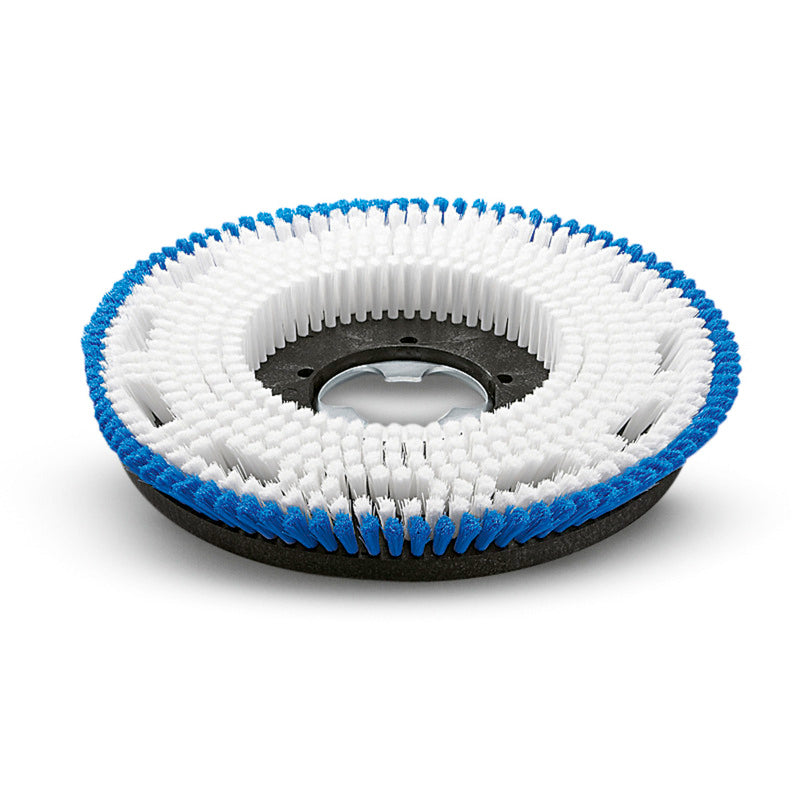 Shampooing brush, medium-soft, blue / white, 430 Millimetre