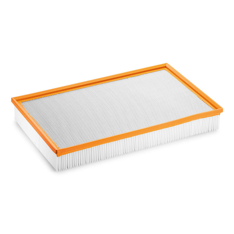 Flat pleated filter