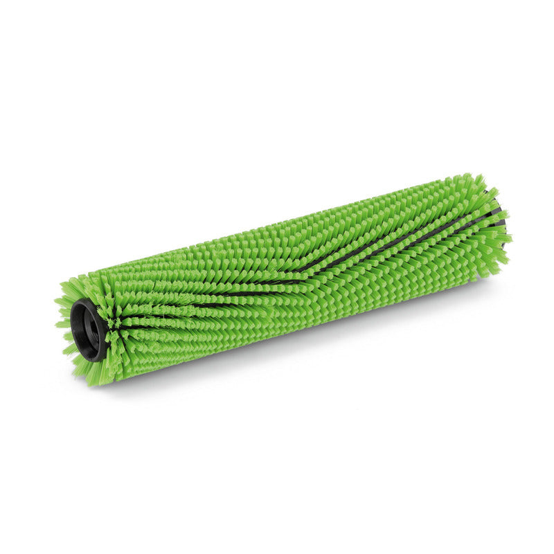 Roller brush, medium-hard, green, 400 Millimetre