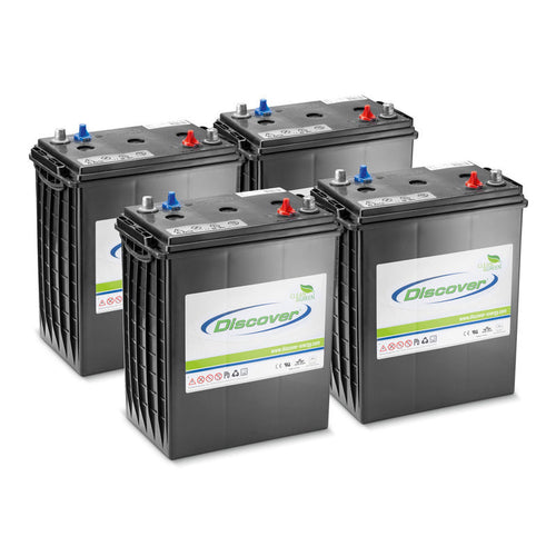 Battery kit AGM 4x 6V/285Ah, 24 Volt, 285 Ampere-hour, Maintenance-free