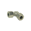 Elbow union, galvanised steel