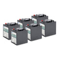 Battery kit Gel 6x 6V/180Ah, 36 Volt, 180 Ampere-hour, maintenance-free