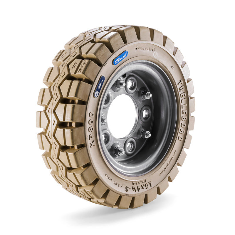 Front/rear tyre solid rubber non-chalking