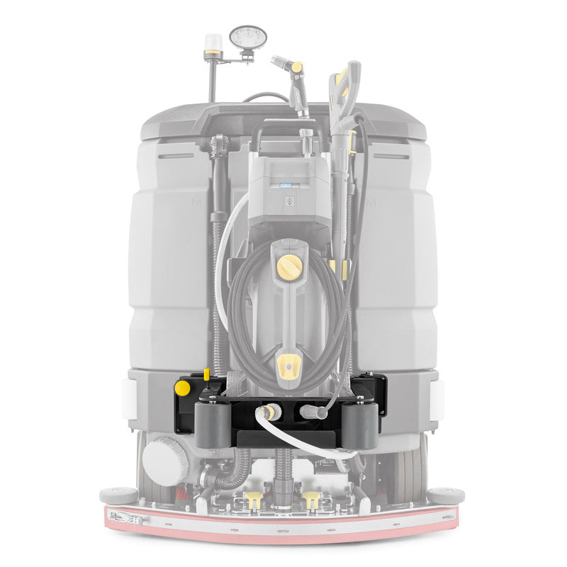 Connection to a vacuum cleaner or high-pressure cleaner