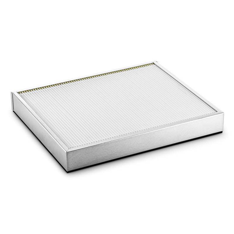 Flat pleated filter white