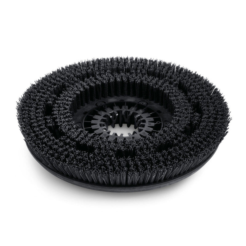Disc brush, hard, black, 385 Millimetre