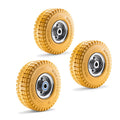 Tyres set solid rubber non-chalking - ex works