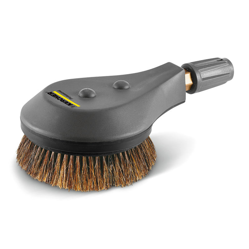 Rotating wash brush for machines < 1000 l/h, natural bristles