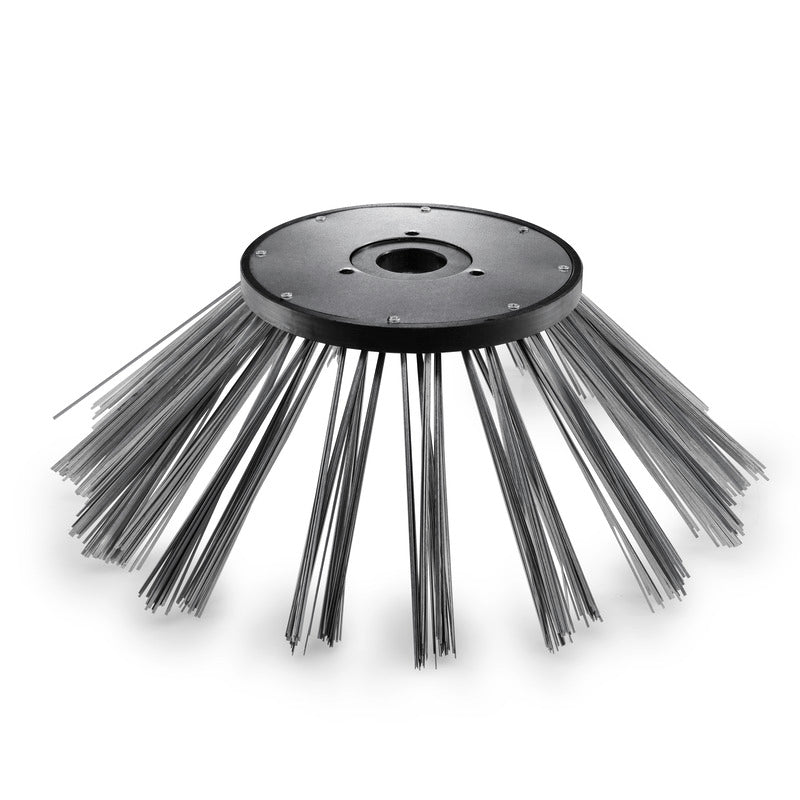 Side brush, steel bristles
