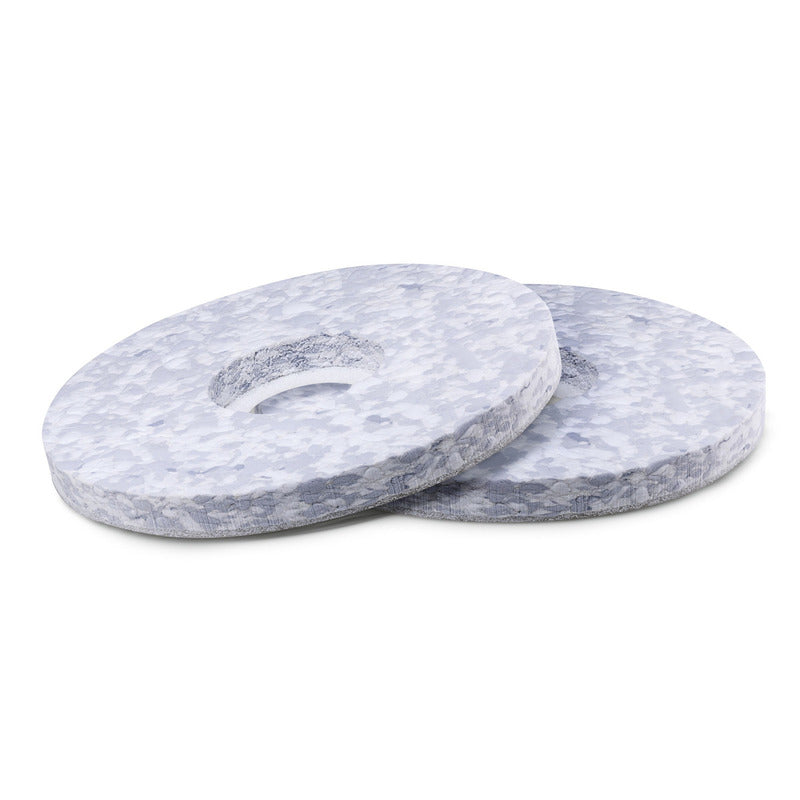 Melamine pad, Grey/white, 406 Millimetre, 2 Unit